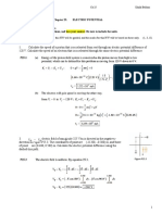 Hand in Your Solutions in Class, On:: Homework PROBLEMS Chapter 25: Electric Potential