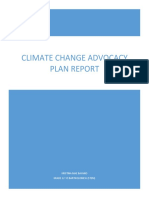 Climate Change Advocacy Plan Report: Kristina Mae Bayano Grade 12 ST - Bartholomew (Stem)