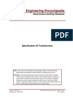 Specification of Transformer