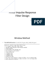 Finite Impulse Response Filter Design: DSP Labs