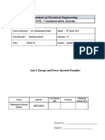 Department of Electrical Engineering EE365L: Communication Systems