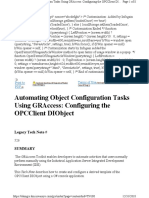 Automating Object Configuration Tasks Using Graccess: Configuring The Opcclient Diobject