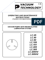 Vacuum Technology: Operating and Maintenance Instructions