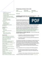 Pathophysiology and Etiology of Edema in Adults