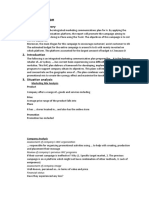 Section B: IMC Plan: 1. Executive Summary