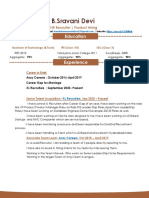 Sravani Devi - Talent Acquisition - Resume 2021