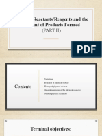 Part 2 - Limiting Reactants and The Amount of Products Formed