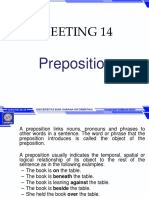 Meeting 14: Preposition