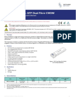 Sfcxx120Gexd - SFP Dual Fibre CWDM: Itu CWDM / 120Km / Gigabit Ethernet