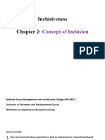 Presentaion On Inclusiveness Chapter 2