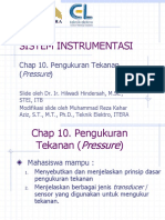 EL 3013 Sistem Instrumentasi Chapter 10 - Pressure Measurement Rev B