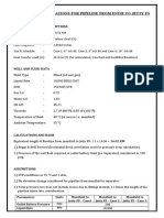 Hydraulic Calculations For ENYIE Pipeline To Jetty FS (10 Inch SCH 80)