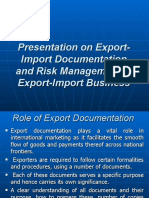 Export-Import Documentation and Risk Management in Export-Import Business