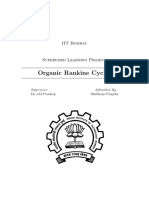 Organic Rankine Cycles: IIT Bombay