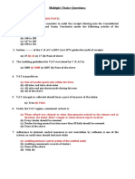 MCQ On VAT Audit Guidelines