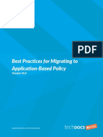 Best Practices For Migrating To Application-Based Policy