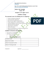 ICT COC Level I Exam Sheet With Answer