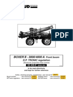 BOXER II - 3000/4000 A: Front Boom D.P. TRONIC Regulation