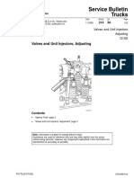 Valves and Unit Injectors, Adjusting