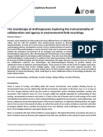 The Soundscape of Anthropocene: Exploring The Instrumentality of Collaboration and Agency in Environmental Field Recordings