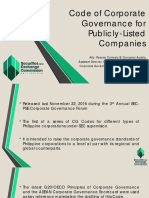 Asean CG Conference Code of Corporate Governance For Plcs