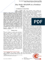 Hazard Operability Study (HAZOP) in A Fertiliser Plant: K. Muthukumar, M. Suman Mohan