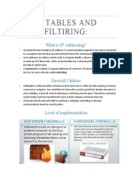 IP Tables and Filtering