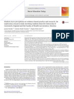 Brooke2015 Student Nurse Perceptions On Evidence-Based Practice and Research