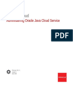 Administering Oracle Java Cloud Service