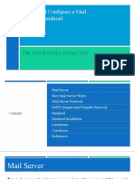 Install and Configure A Mail Server: Sendmail: Dr. Anuradha Jayakody