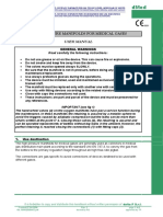 User Manual: High Pressure Manifolds For Medical Gases