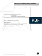 IGCSE and O Level Economics: Mid-Course Assessment (Units 1.1 To 4.4)