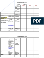 Student Weekly Plan: "Spirit Walking in The Tundra" "Spirit Walking in The Tundra"