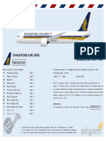 Singapore Air Lines 9GSIA19J03: Instructions