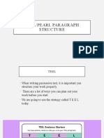 Teel Paragraph Structure