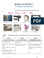 Learning Activity 7: Hotel Vocabulary & Situations