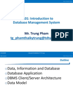 Lec01 Introduction To DBMS