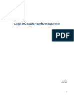 Cisco 892 Performance Test