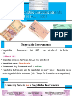 Negotiable Instrument Act 1881