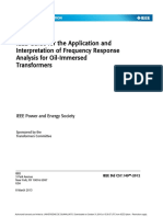 C57.149 Guide For The Application and Interpretation of Frequency Response Analysis For Oil-Immersed Transformers