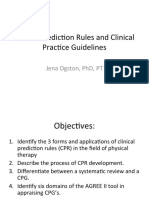 Clinical Prediction Rules Handout