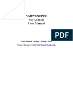 Vmeyesuper For Android User Manual: User Manual Version 1.0 (July, 2011) Please Visit Our Website