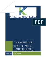 The Kohinoor Textile Mills Limited (KTML) : Long Report