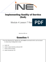 Implementing Quality of Service (Qos) Module 4 Lesson 7 Review