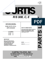 Curtis RS30B Parts List