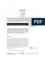 Classroom: G. P. Thomson's Experiment of Electron Di Ffraction