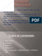 Constraints