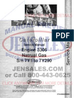 Caterpillar 3306 Engine Service Manual SN 7y1 7y290