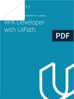 RPA Developer Nanodegree Program Syllabus