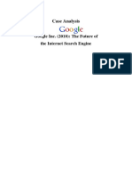 Case Analysis: Google Inc. (2010) : The Future of The Internet Search Engine